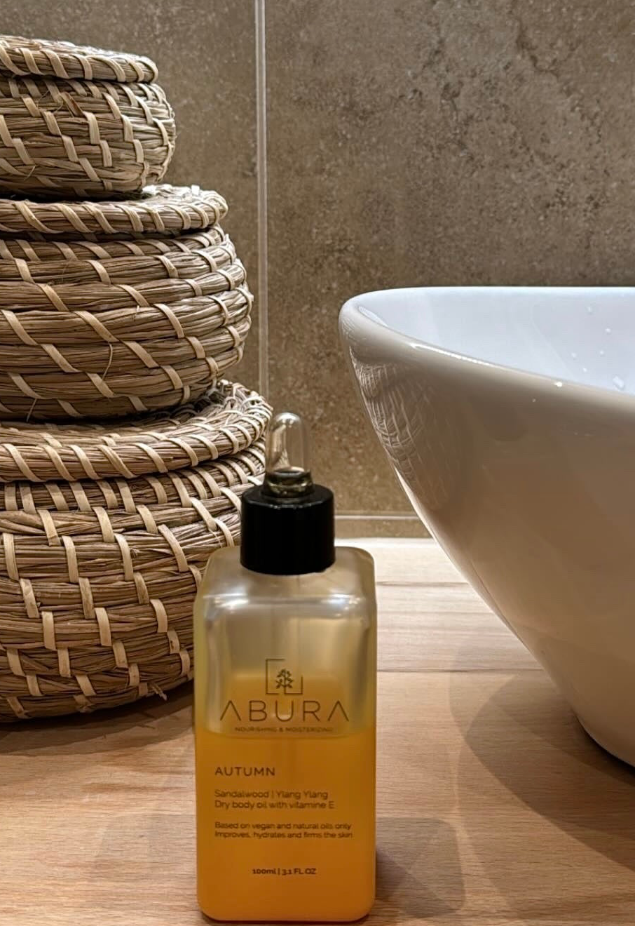 Autumn • Hydratisierend • Straffend • Pflegend • Trockenes Körperöl • Vitamin E | Sandelholz | Ylang Ylang | 15+ Bio-Inhaltsstoffe | Afrikanische & Mediterrane Rituale in einer Flasche