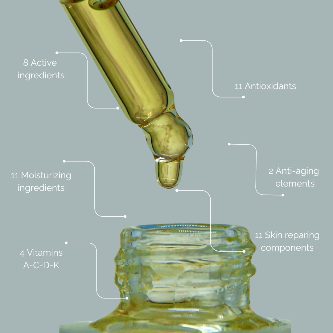 Serenity Hydrateert • Verstevigd • Verzachtend • Dry Body Oil • Vitamine E | Olijven Bloesem | Neroli | Abrikoos |15 +Organic ingredienten| Afrikaanse & Mediterrane rituelen in 1 fles