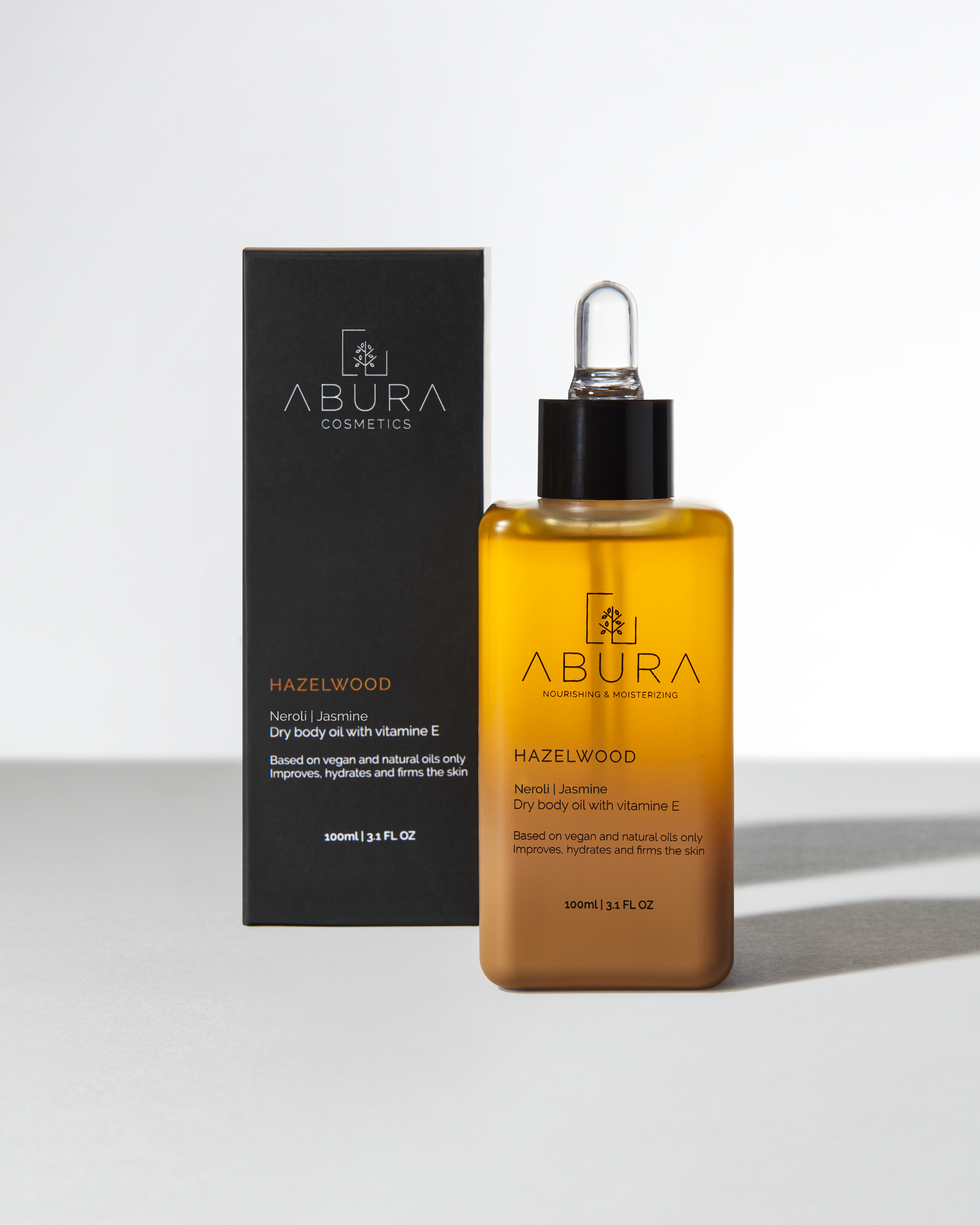 Hazelwood • Hydrateert • Verstevigd • Verzachtend •  Dry Body Oil  • Vitamine E | Neroli | Jasmine | Oudh |15 +Organic ingredienten | Afrikaanse & Mediterrane rituelen in 1 fles