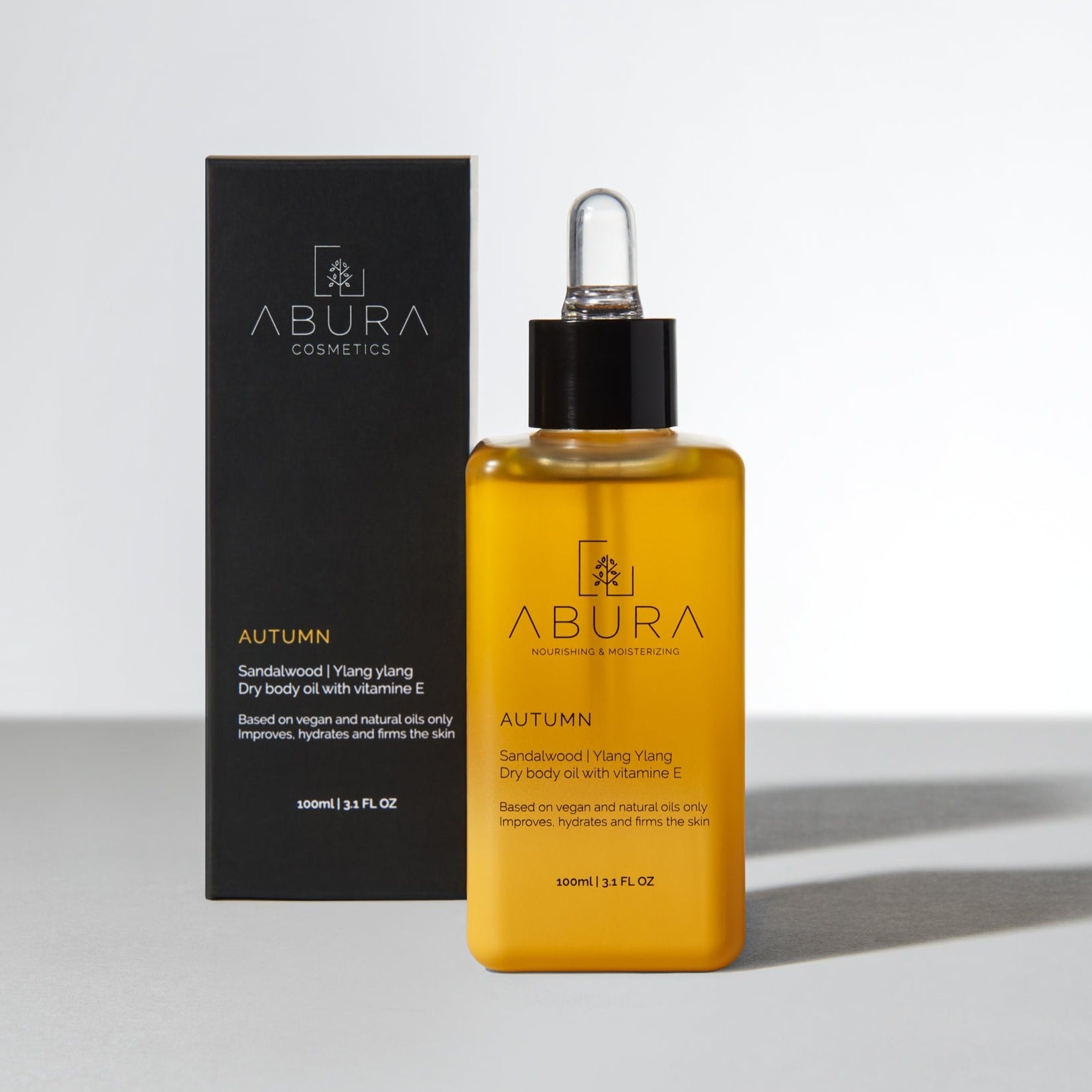 Autumn • Hydrateert • Verstevigd • Verzachtend •  Dry Body Oil • Vitamine E | Sandelhout | Ylang Ylang | 15 +Organic ingredienten | Afrikaanse & Mediterrane rituelen in 1 fles