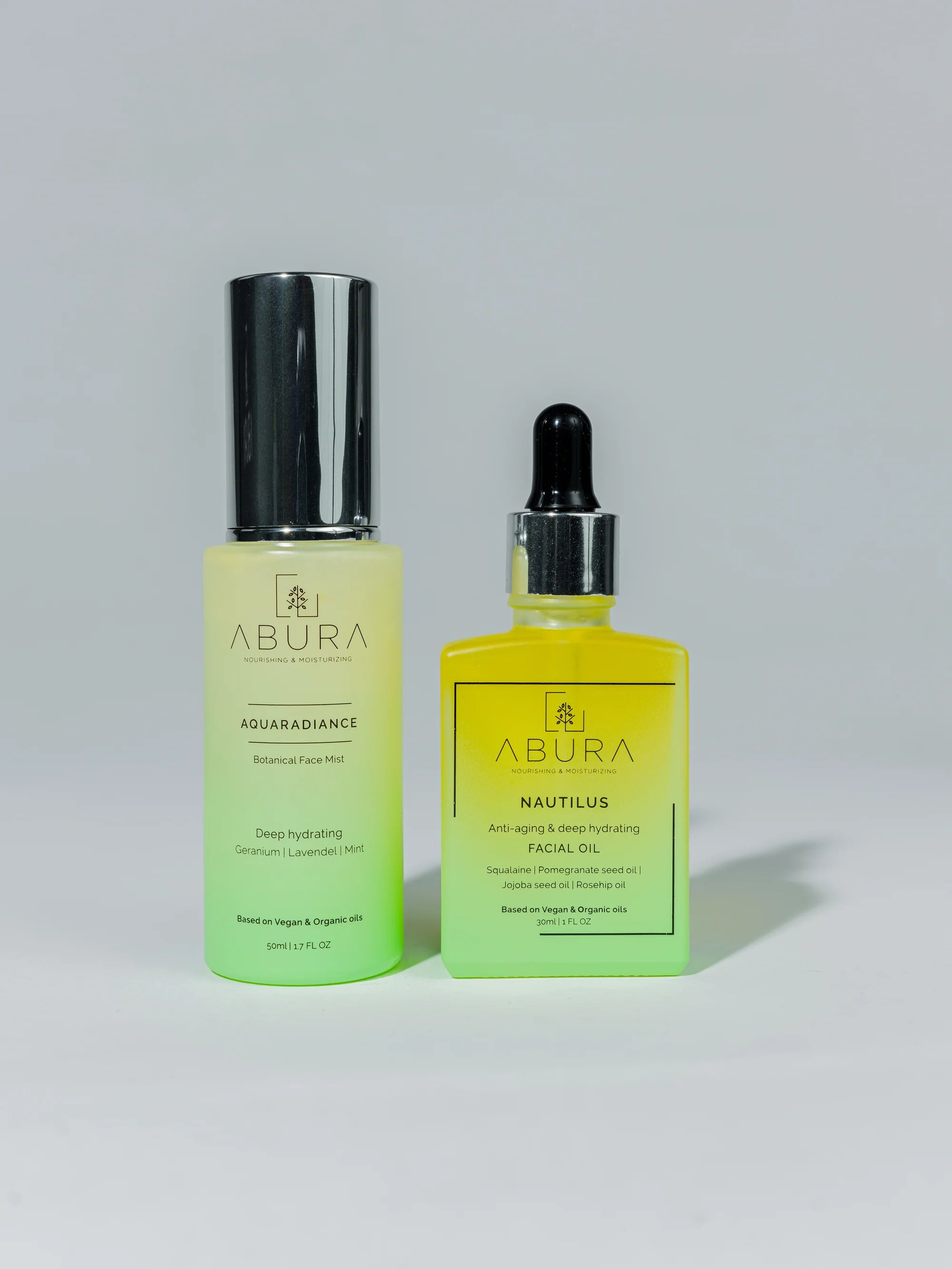 Aquaradiance Organic Face Mist &amp; Face Oil Healthy Glow Duo