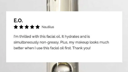 Nautilus •  Organic Anti-aging face Oil • Salicornia • Squalaan • Jojoba 